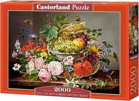 Castorland Still Life with Flowers and Fruit Basket