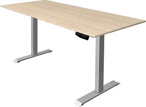 Kerkmann Move 1 elektrisch höhenverstellbarer Sitz-Steh-Schreibtisch 180x80cm Ahorn/silber