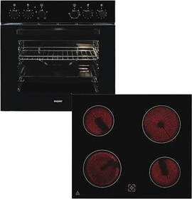 Exquisit EHE246-020 Einbauherd-Set schwarz