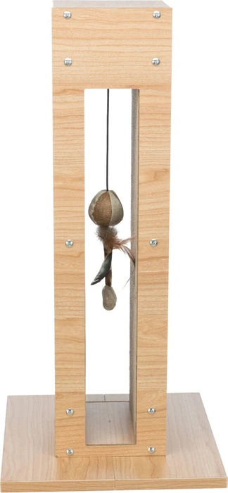 Trixie Kratzsäule mit Spielzeug, beige/braun