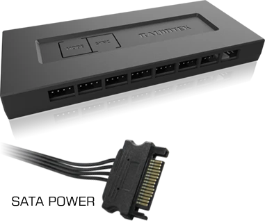 Raijintek RJK 5V DRGB-PWM Control Hub, Licht- und Lüftersteuerung, 16-Kanal