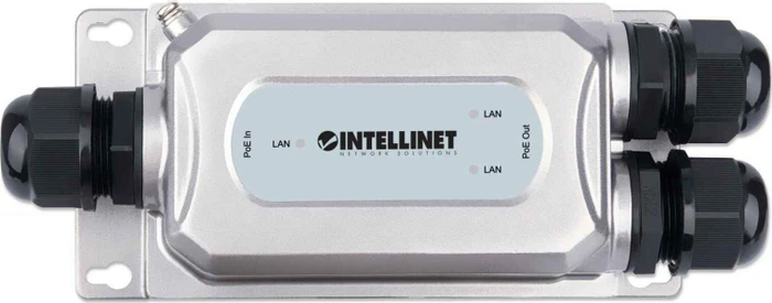 Intellinet Outdoor Wallmount Gigabit Switch, 3x RJ-45, 60W PoE+