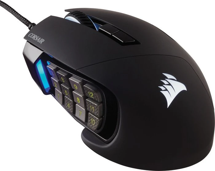 Corsair Scimitar Pro RGB Optical MOBA/MMO Gaming Mouse schwarz, USB
