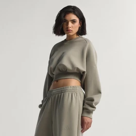adidas Weiches Lux Loose Sweatshirt silver pebble (Damen)