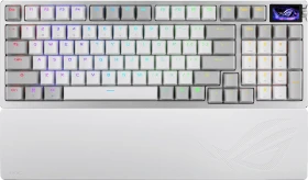 ASUS ROG Azoth 96 HE Gaming Keyboard, White, hot-swap, ROG HFX V2 Magnetic, USB/Bluetooth, DE (90MP040H-BKDA30)