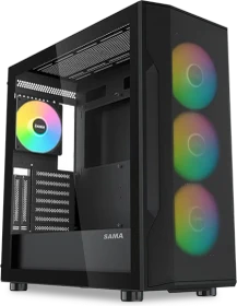 SAMA S40, schwarz, Glasfenster