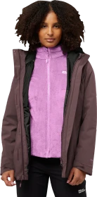 Jack Wolfskin Rotwand 3in1 Funktionsjacke sheer plum (Damen)