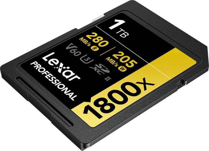 Lexar Professional 1800x Gold Series R280/W205 1TB, UHS-II U3, Class 10