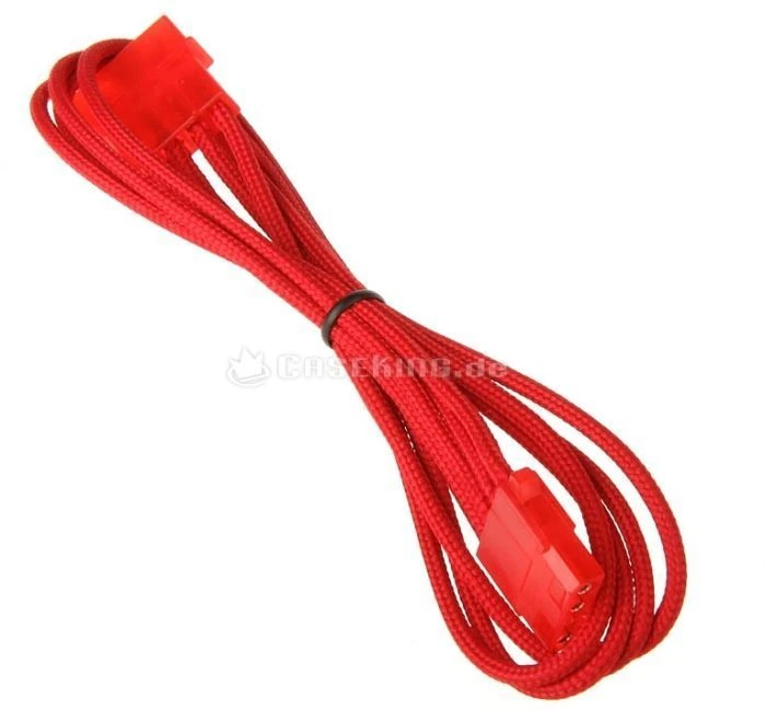 BitFenix Alchemy 4-Pin Molex Verlängerung 45cm, sleeved rot/rot