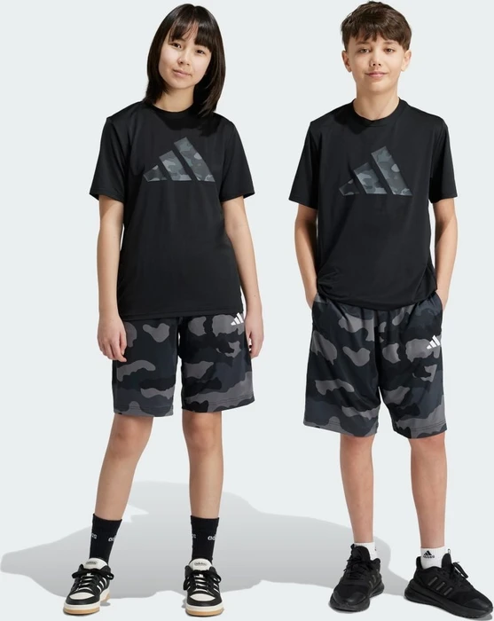 adidas Train Essentials Seasonal Print Shorts schwarz (Junior)