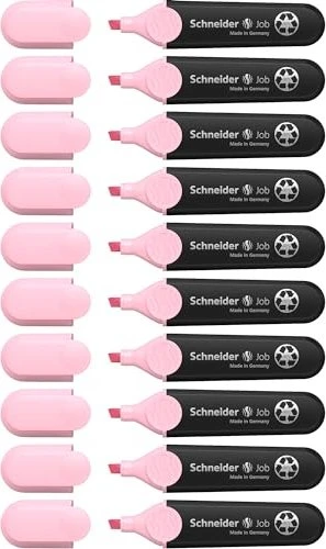 Schneider Job Pastell Textmarker rose, 10er-Pack
