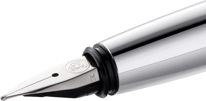 Pelikan Pura P40 waldgrün/silber, rechte Hand, mittel, Geschenkbox