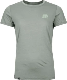 Ortovox 120 Cool Tec Mountain Stripe Funktionsshirt kurzarm green sage (Damen)