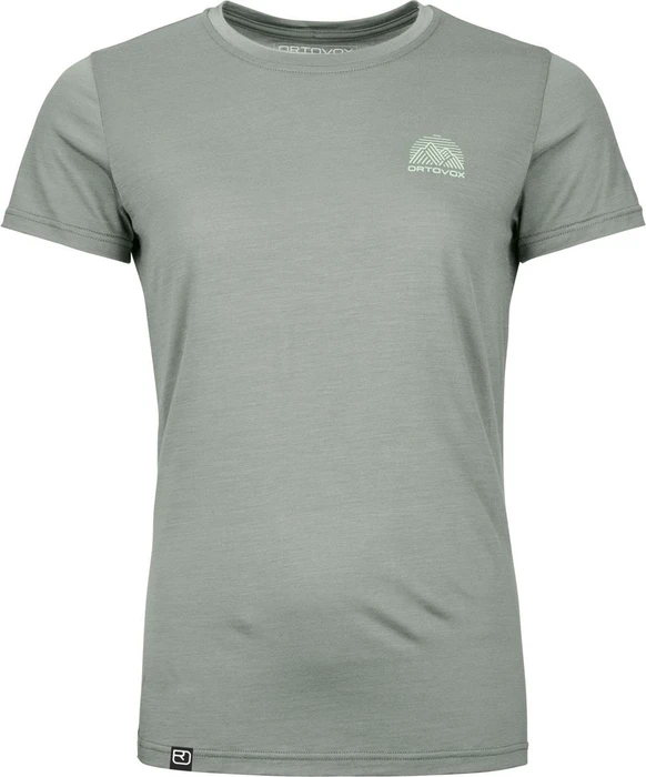 Ortovox 120 Cool Tec Mountain Stripe Funktionsshirt kurzarm green sage (Damen)