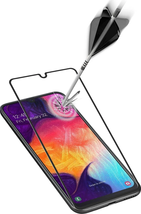 Cellularline Impact Glass Capsule für Samsung Galaxy A41 schwarz