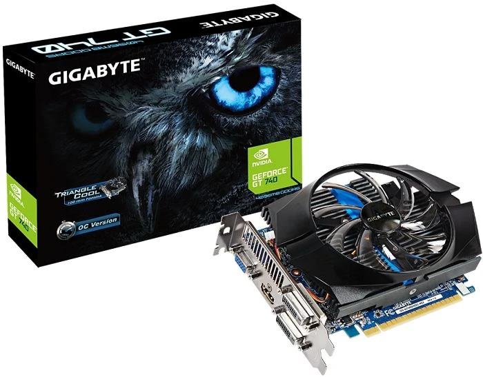 GIGABYTE GeForce GT 740 OC, 4GB GDDR5, VGA, 2x DVI, HDMI
