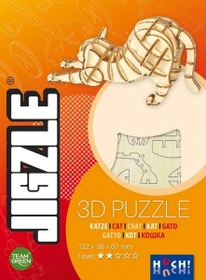 Huch! Jigzle 3D Holz-Puzzle Katze