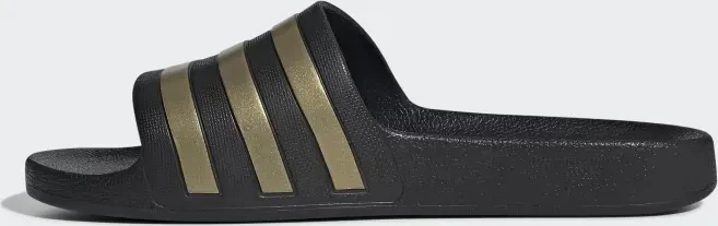 adidas Aqua Adilette core black/gold metallic