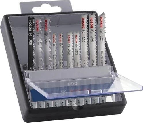 Bosch Professional PRO BiM Hardwood and Laminate Stichsägeblatt-Set, 10-tlg.