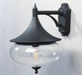 Konstsmide Libra E27 28cm Wandleuchte schwarz