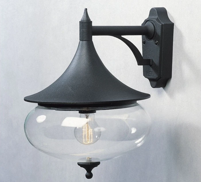 Konstsmide Libra E27 28cm Wandleuchte schwarz