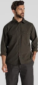 Craghoppers Kiwi Hemd langarm woodland green (Herren)