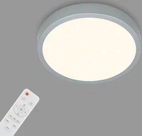 Briloner Runa LED Deckenleuchte 18W 28cm silber