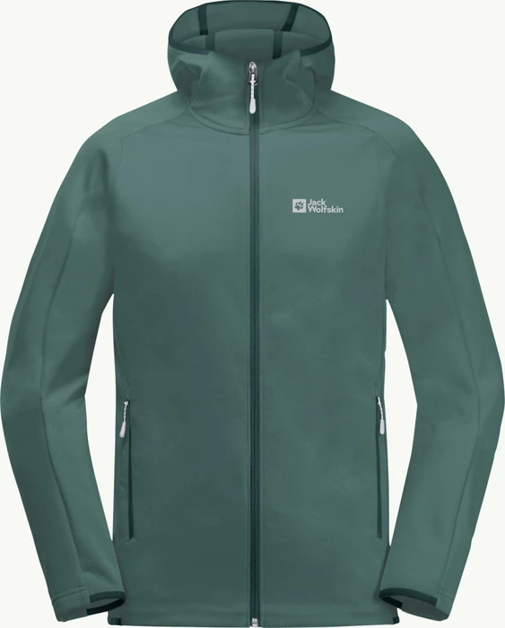 Jack Wolfskin Alpgrat Hooded FZ Jacke jade green (Herren)