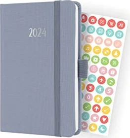 Sigel Jolie Wochenkalender 2024, A6, Hardcover, flieder, 87 Blatt