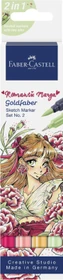 Faber-Castell Goldfaber Sketch Dual Marker Romantic Manga No. 2 sortiert, 4er-Set
