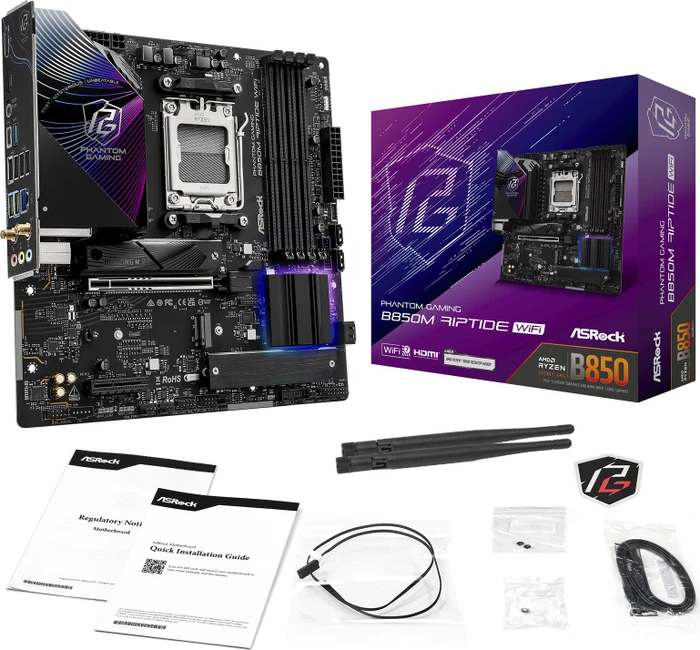 ASRock Phantom Gaming B850M Riptide WiFi (AMD AM5)