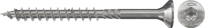 fischer PowerFast FPF-ST A2P 100 T30 Spanplattenschraube, 6x140mm, 100 Stück