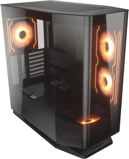 Cougar FV270 RGB, schwarz, Glasfenster