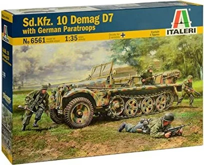 Italeri Sd.Kfz.10 Demag D7 with German Paratroopers