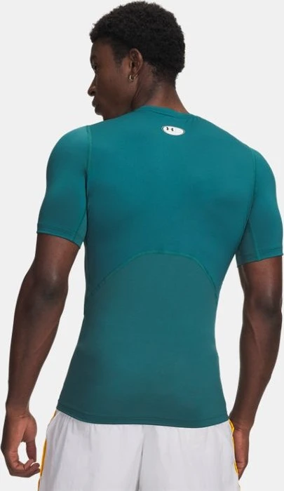 Under Armour HeatGear Armour Funktionsshirt kurzarm rack green/white (Herren)