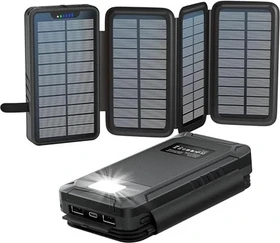 Elzle Solar Powerbank 26800mAh schwarz