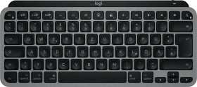 Logitech MX Keys Mini for Mac, Space Gray, schwarz/grau, LEDs weiß, Logi Bolt, USB/Bluetooth, DE