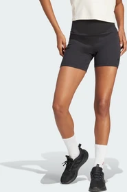 adidas Lounge Ribbed High-Waist Hose kurz black (Damen)