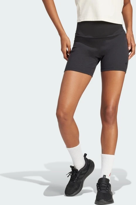 adidas Lounge Ribbed High-Waist kurze Leggings (Damen)