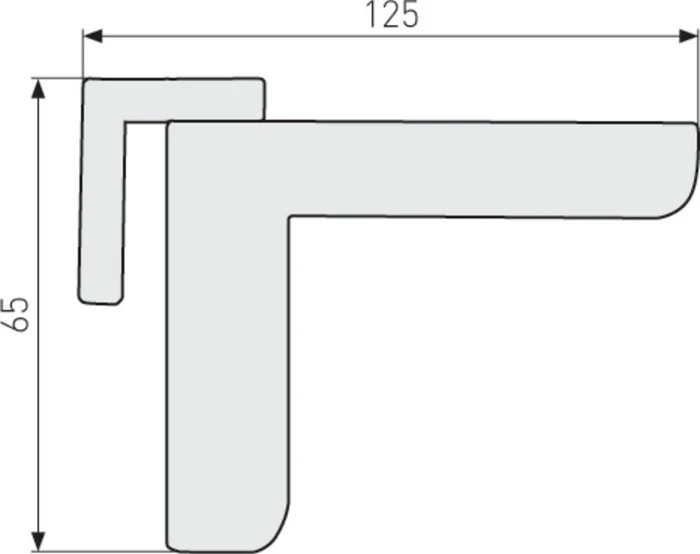 ABUS 2603 CL/DFNLIESPP silber, Türschließer