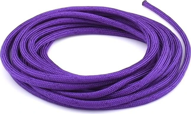 Alphacool AlphaCord Sleeve 4mm Gewebeschlauch für Rundkabel, Gewebeschlauch, 3.3m, Acid Purple