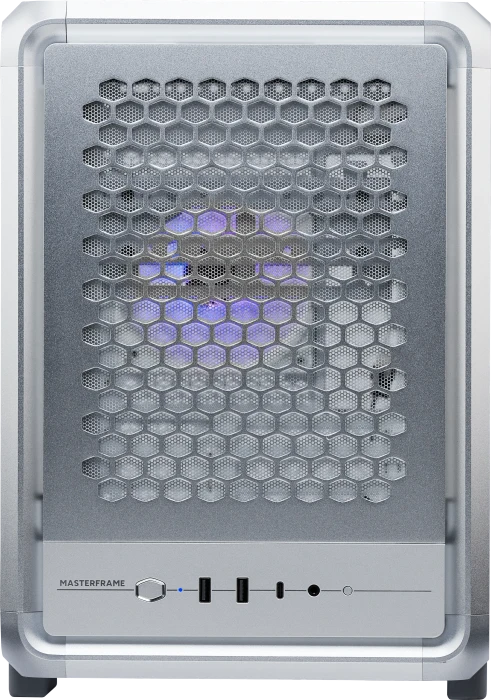 Cooler Master MasterFrame 400 Mesh, silber, Glasfenster