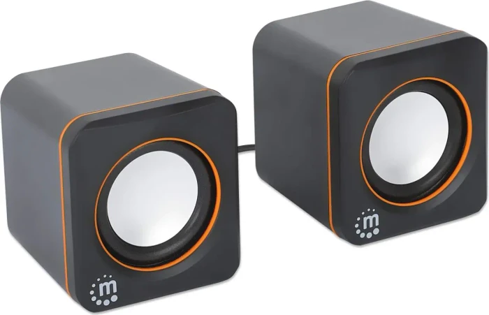 Manhattan 2600 Serie Lautsprechersystem USB-C/A schwarz/orange