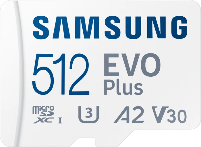 Samsung EVO Plus 2021 R130 512GB Kit, UHS-I U3, A2, Class 10