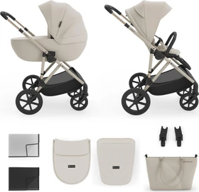 Kinderkraft Prime 3 2in1 Kombi-Kinderwagen beige