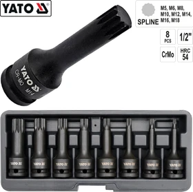 Yato YT-1069 Steckschlüsselsatz, 8-tlg.