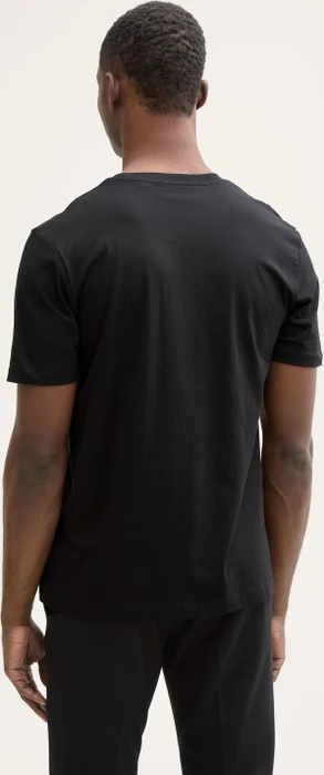 Tom Tailor Basic mit Logo-Print T-Shirt kurzarm almost black (Herren)