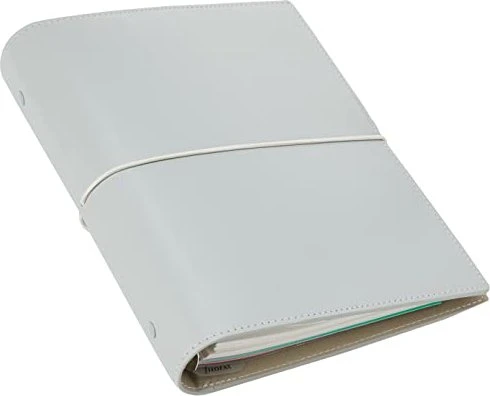 Filofax Domino Terminplaner 2024, A5, Kunstleder-Cover, grau
