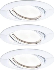 Paulmann Base Coin Basisset LED Einbauleuchte 5W weiß, 3 Stück