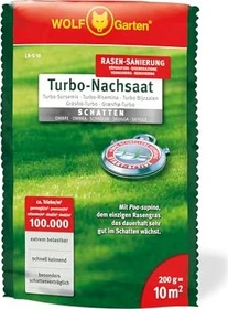 Wolf-Garten LR-S10 Turbo-Nachsaat Rasensaat Schatten, 200g